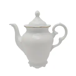 Cafeteira Porcelana Schmidt - Dec. Pomerode Filetado Ouro 0010