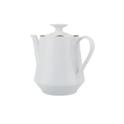 Bule Porcelana Schmidt - Dec. Filetado Ouro Itamaraty 0010