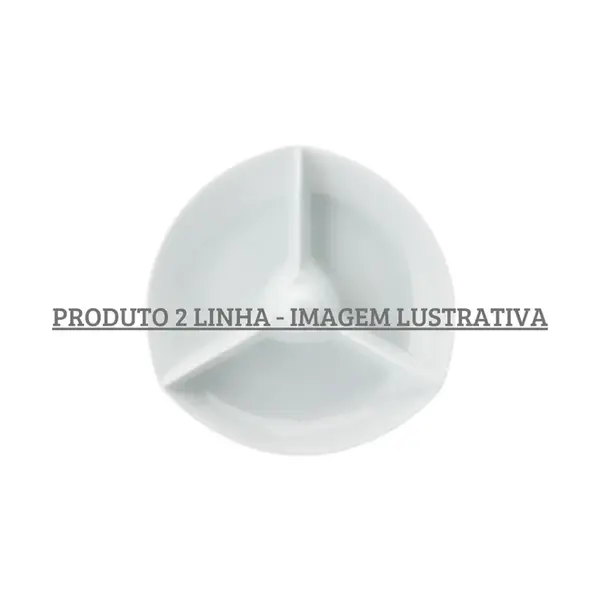 Prato 3 Divisões Porcelana Schmidt - Mod. 095 2ª Linha