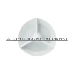 Prato 3 Divisões Porcelana Schmidt - Mod. 095 2ª Linha