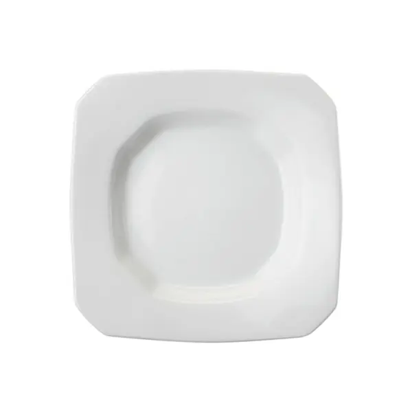 Prato Fundo 27 cm Quadrado Porcelana Schmidt - Mod. Tetra