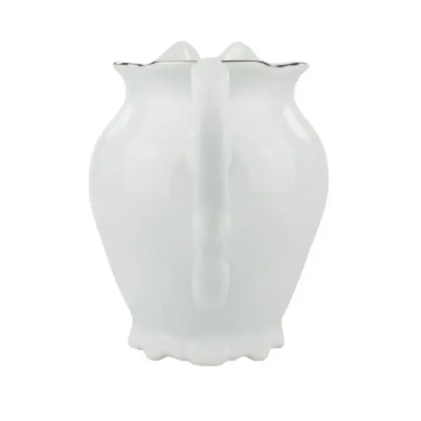 Leiteira Porcelana Schmidt - Dec. Filetado Prata Pomerode 0012