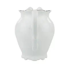 Leiteira Porcelana Schmidt - Dec. Filetado Prata Pomerode 0012