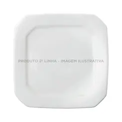 Prato Raso Quadrado 31 cm Porcelana Schmidt - Mod. Tetra 2° LINHA