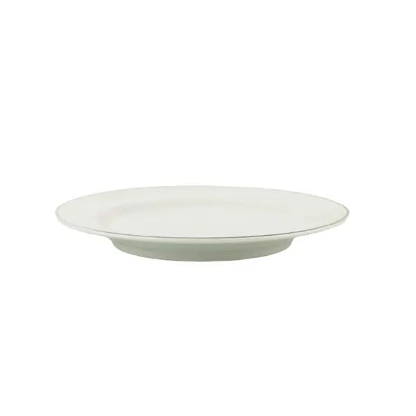 Prato Sobremesa Porcelana Schmidt - Dec. Filetado Prata Itamaraty 0012