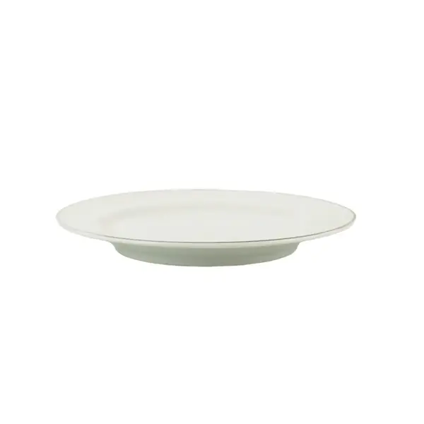 Prato Sobremesa Porcelana Schmidt - Dec. Filetado Prata Itamaraty 0012