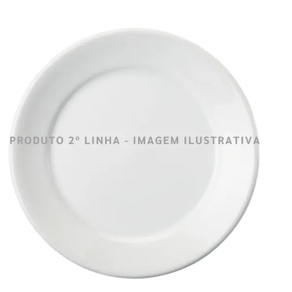 Prato Raso Porcelana Schmidt - Mod. Convencional 022 2ª Linha