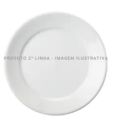 Prato Raso Porcelana Schmidt - Mod. Convencional 022 2ª Linha