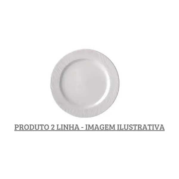 Prato Sobremesa Porcelana Schmidt - Mod. Luiza Larakasa 244 2ª Linha