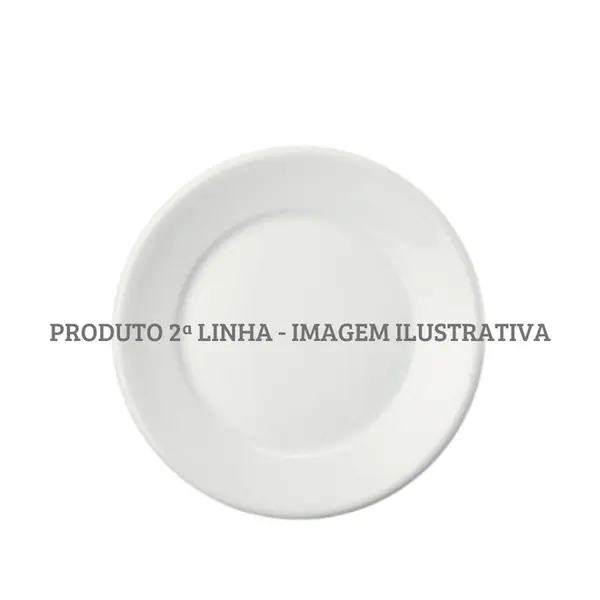 Prato Sobremesa Porcelana Schmidt - Mod. Convencional 022 2ª Linha