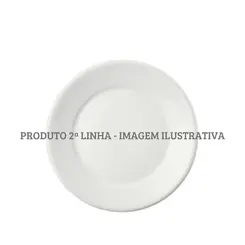 Prato Sobremesa Porcelana Schmidt - Mod. Convencional 022 2ª Linha