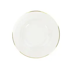 Prato Fundo Porcelana Schmidt - Dec. Filetado Ouro Itamaraty 0010