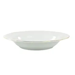 Prato Fundo Porcelana Schmidt - Dec. Filetado Ouro Pomerode 0010