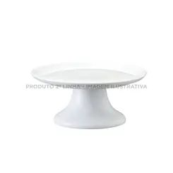 Prato Bolo Pequeno com Base Porcelana Schmidt - Mod. Couvert 214 2ª Linha