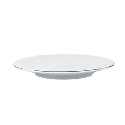 Prato Sobremesa Porcelana Schmidt - Dec. Filetado Prata Pomerode 0012
