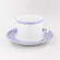 Xícara Chá com Pires 200ml Porcelana Schmidt - Dec. Coimbra