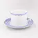 Xícara Chá com Pires 200ml Porcelana Schmidt - Dec. Coimbra