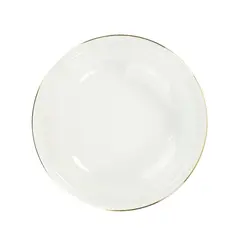 Saladeira Porcelana Schmidt - Dec. Filetado Ouro Itamaraty 0010