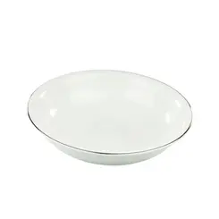 Saladeira Porcelana Schmidt - Dec. Filetado Prata Itamaraty 0012
