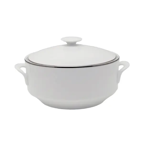 Sopeira Porcelana Schmidt - Dec. Filetado Prata Itamaraty 0012