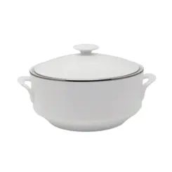 Sopeira Porcelana Schmidt - Dec. Filetado Prata Itamaraty 0012