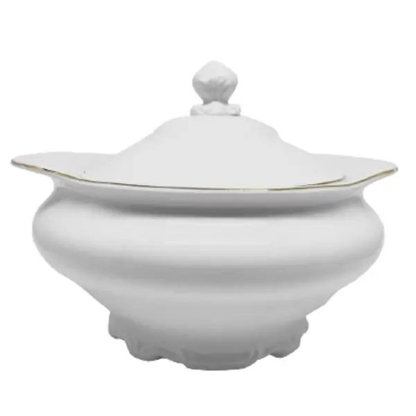 Sopeira Porcelana Schmidt - Dec. Filetado Ouro Pomerode 0010