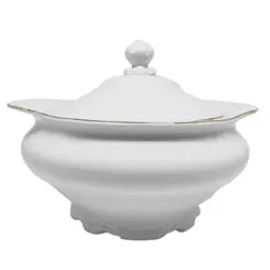 Sopeira Porcelana Schmidt - Dec. Filetado Ouro Pomerode 0010