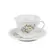 Conjunto com 6 Xícaras Chá com Pires Porcelana Schmidt - Dec. Eterna E351
