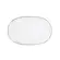 Travessa Rasa Oval 28 cm Porcelana Schmidt - Dec. Filetado Prata Itamaraty 0012
