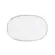Travessa Rasa Oval 28 cm Porcelana Schmidt - Dec. Filetado Prata Itamaraty 0012