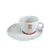 Xicara Chá Com Pires 160ml Porcelana Schmidt - Mod. Café Expresso Laranja