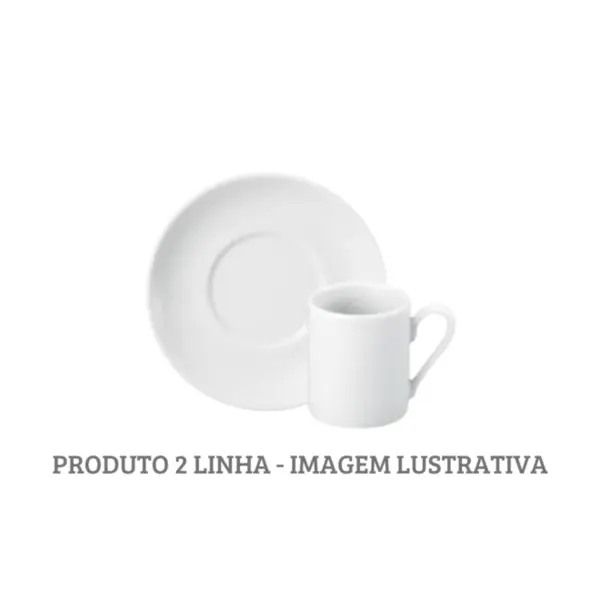 Xicara Café com Pires Porcelana Schmidt - Mod. Brasília 228 2ª Linha