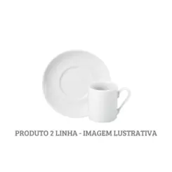 Xicara Café com Pires Porcelana Schmidt - Mod. Brasília 228 2ª Linha