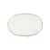 Travessa Rasa Oval 28cm Porcelana Schmidt - Dec. Filetado Ouro Itamaraty 0010