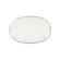 Travessa Rasa Oval 28cm Porcelana Schmidt - Dec. Filetado Ouro Itamaraty 0010