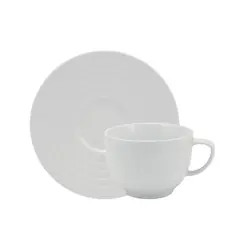 Xicara Chá com Pires Porcelana Schmidt - Mod. Arcos 240