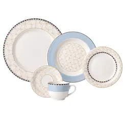 Aparelho Jantar e Chá 20 Peças Porcelana Schmidt - Dec. Pantanal 2391
