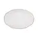 Travessa Rasa Oval 28cm Porcelana Schmidt - Dec. Filetado Ouro Pomerode 0010
