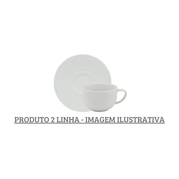 Xicara Café com Pires Porcelana Schmidt - Mod. Arcos 240 2ª Linha