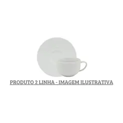 Xicara Café com Pires Porcelana Schmidt - Mod. Arcos 240 2ª Linha