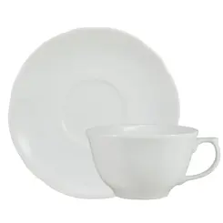 Xícara de Chá Com Pires  200ml Porcelana Schmidt - Mod. Izabel 003