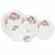 Aparelho Jantar e Chá Sem Pé 30 Peças Porcelana Schmidt - Dec. Eterna E351