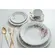 Aparelho Jantar e Chá Sem Pé 30 Peças Porcelana Schmidt - Dec. Eterna E351