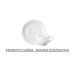 Xícara Chá com Pires Porcelana Schmidt - Mod. Voyage 201 2ª Linha