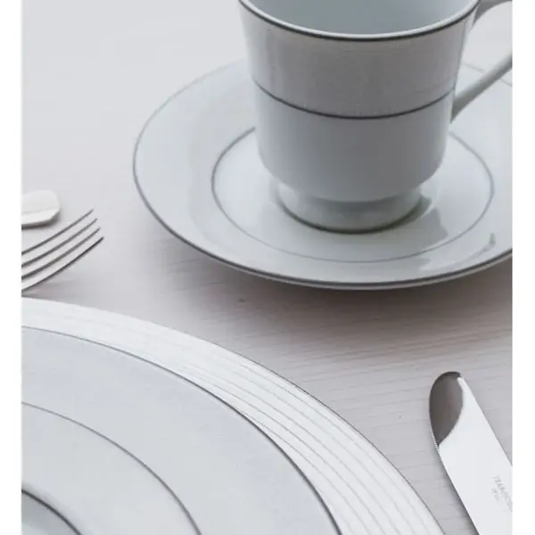 Aparelho Jantar e Chá 20 Peças Porcelana Schmidt - Dec. Martha 2309