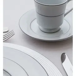 Aparelho Jantar e Chá 20 Peças Porcelana Schmidt - Dec. Martha 2309