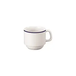 Xícara Chá com Pires Porcelana Schmidt - Dec. Filete Azul 2358