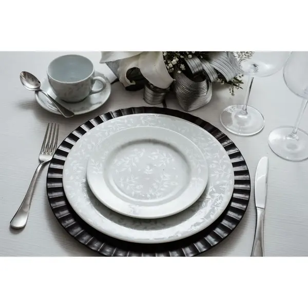 Xícara Café com Pires Porcelana Schmidt - Dec. Guaporé 2395