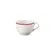 Xícara Chá com Pires Porcelana Schmidt - Dec. Filete Vermelho 2359