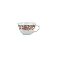 Xícara Chá com Pires 200 ml Porcelana Schmidt - Dec. Paisagem Marrom